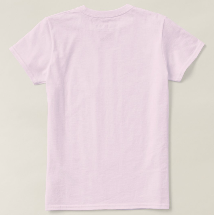 Pink Floral Crucifix T-Shirt