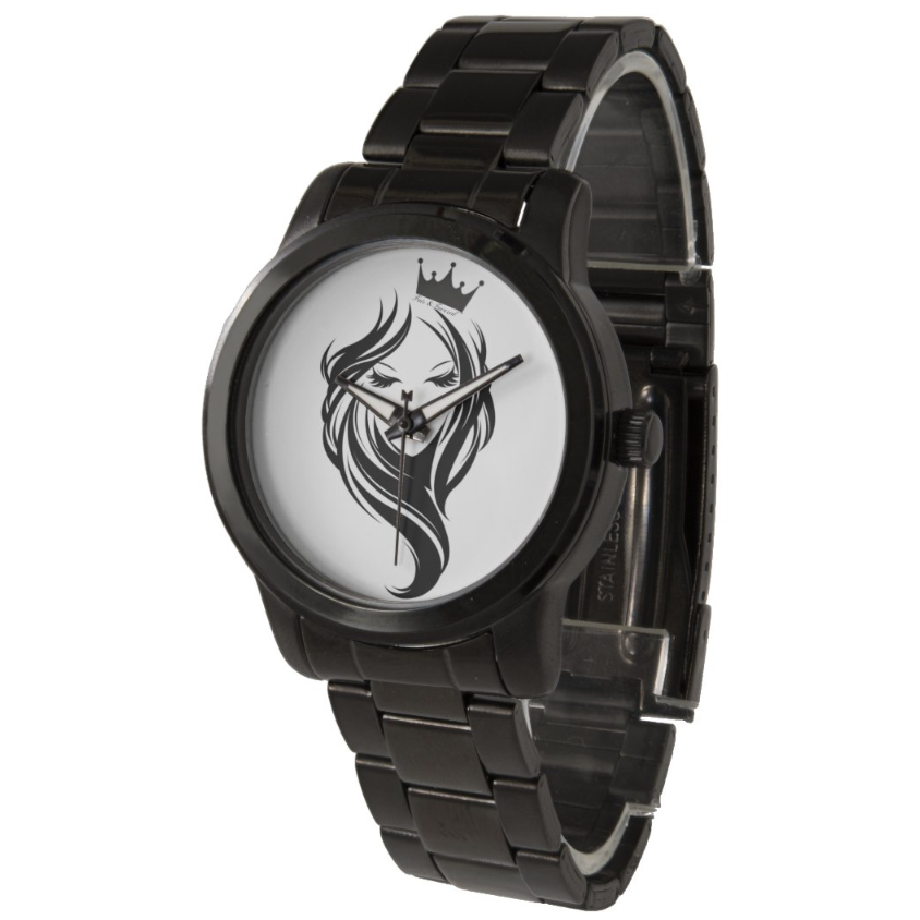 Fair & Favored™ Times & Seasons Black Stainless Steel Wristwatch