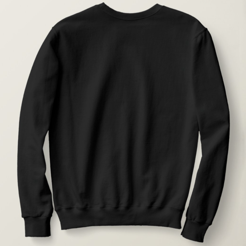 Black Floral Crucifix Sweater