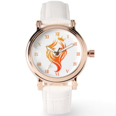 Fair & Favored™ Times & Seasons Ombré Orange Wristwatch